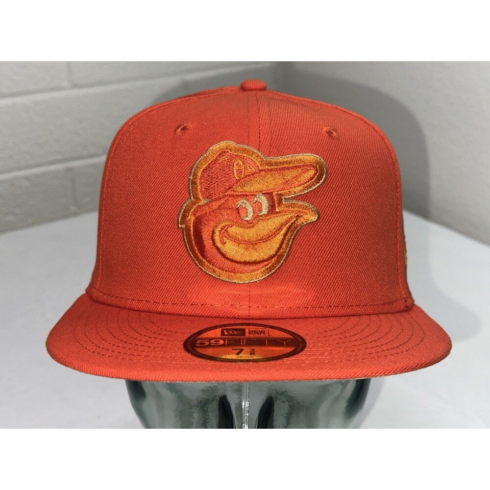 NWT New Era 59Fifty MLB Baltimore Orioles Monochrome Camo Fitted Hat 7 3/8 - Picture 3 of 9